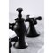 Kingston Brass KC7060AX Vintage 8" Widespread Bathroom Faucet, Matte Black KC7060AX - alternate 2